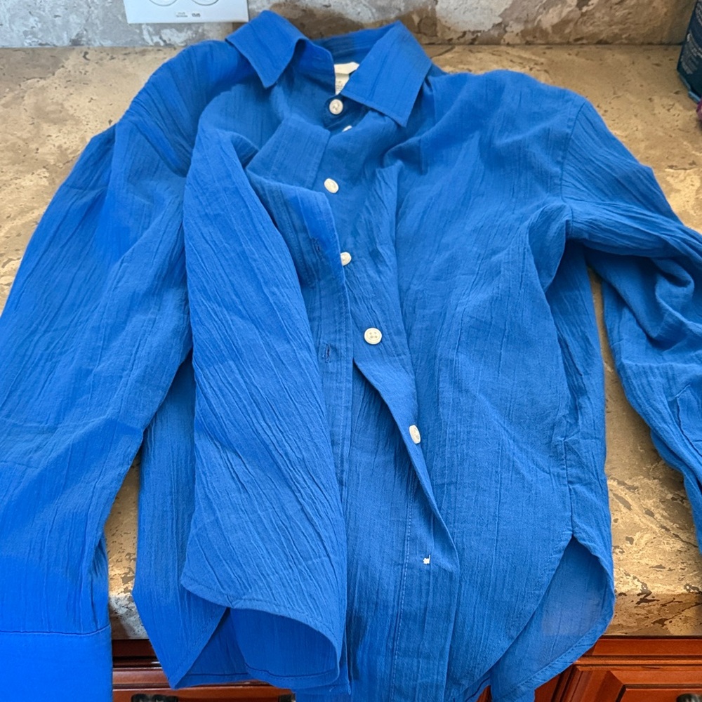 H&M Royal Blue Shirt